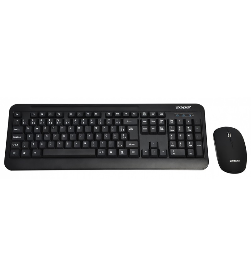 Kit Teclado + Mouse Inalámbrico Satellite AK-725G Español - Negro