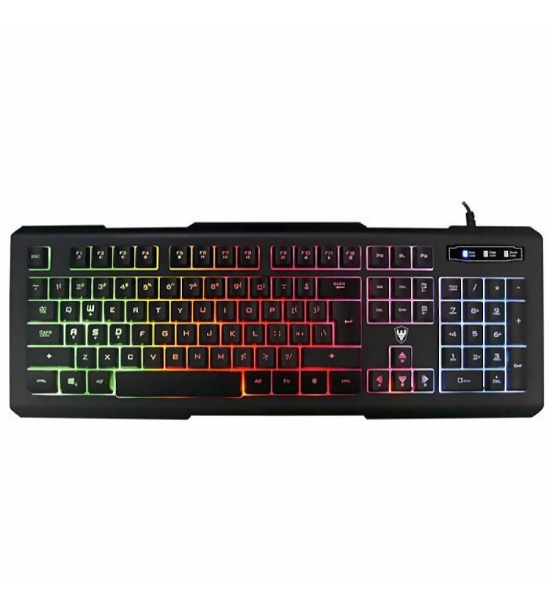 Teclado Gaming Satellite AK-840/RGB (Portugués) - Negro