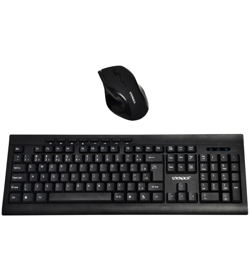 Kit Teclado + Mouse Inalámbrico Satellite AK-726G Español - Negro