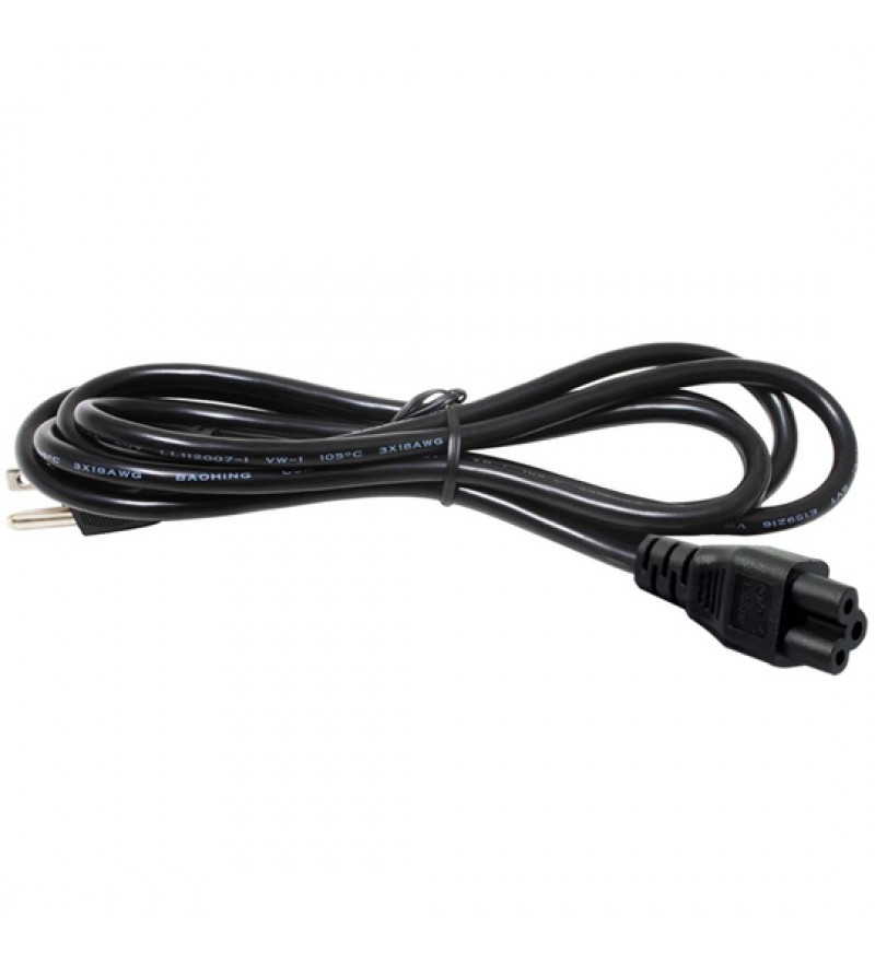 Cable de Energía Lotus Tripolar para Notebook Padrón Americano (1.8 Metros) - Negro