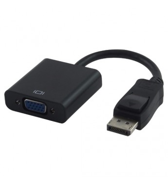 Cable Adaptador HLD Macho DisplayPort para VGA Hembra - Negro