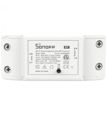 Interruptor Inalámbrico Smart Sonoff DIY RFR2 M0802010002 Wi-Fi/2200W - Blanco