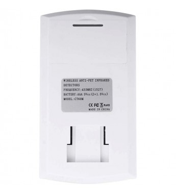 Sensor de Movimiento Sonoff Pir Motion Detector PIR2 433MHz/Pila AAA - Blanco