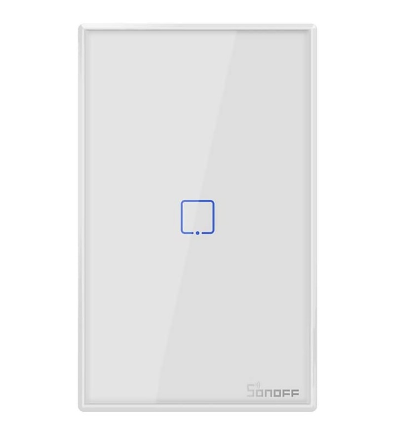 Interruptor de Pared Inteligente Smart Sonoff T2US1C Wi-Fi/1 Botón/Bivolt - Blanco