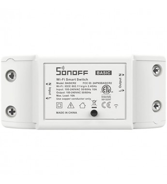 Interruptor Inteligente Smart Sonoff BasicR2 Wi-Fi - Blanco