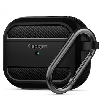 Funda Spigen para AirPods Pro Spigen Rugged Armor ASD00540 - Matte Black