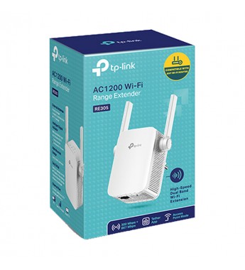 Repetidor de Señal Wi-Fi TP-Link RE305 AC1200 hasta 867Mbps - Blanco